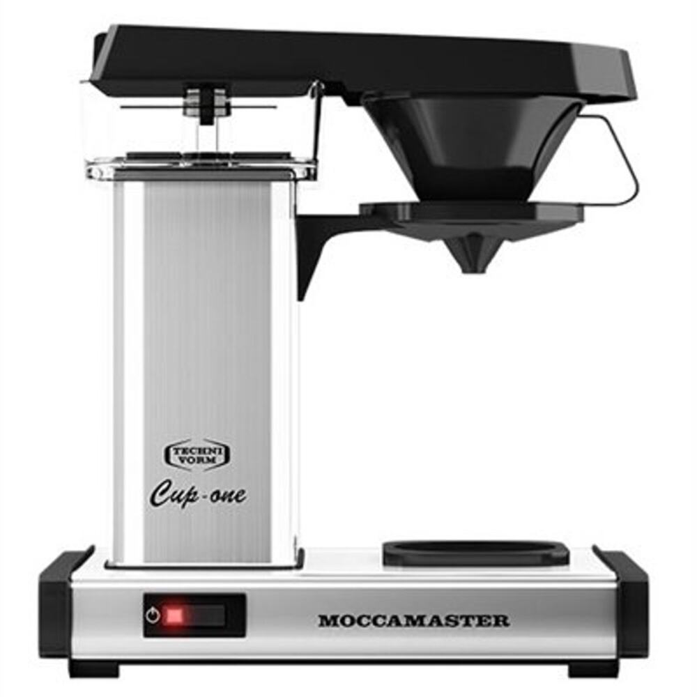 NEW W DEFECT Technivorm Moccamaster Cup-One Coffee Maker Polished Silver-OS
